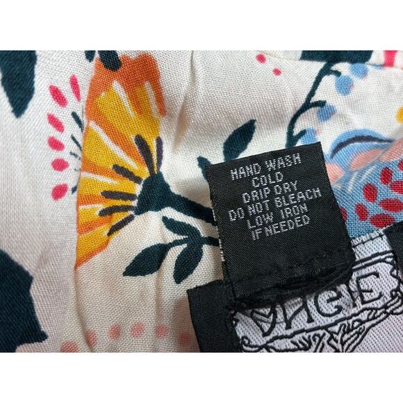 Angie Tiered Boho Floral Dress Women's Size XL Fun Colorful Print Sleeveless - Picture 4 of 6